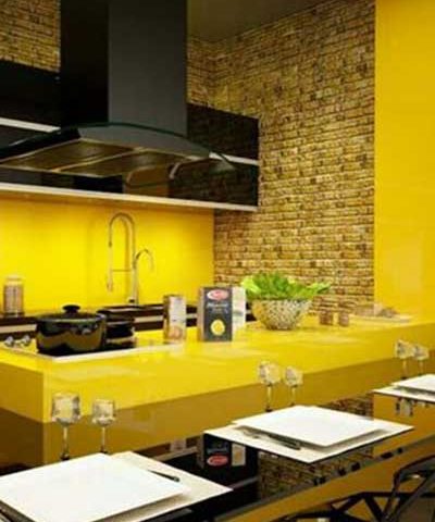 ایده‌های زیبای آشپزخانه زرد